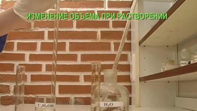 ИЗМЕНЕНИЕ ОБЪЕМА ПРИ РАСТВОРЕНИИ