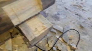 Крыльцо для бани из кругляка.