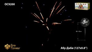 Fire flower  OC 9200  Батарея салютов Абу-Даби.