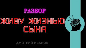 Разбор  Живу жизнь сына