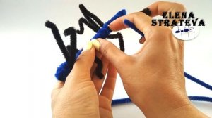 Муравей из синельной проволоки// How to make an ant from pipe cleaners