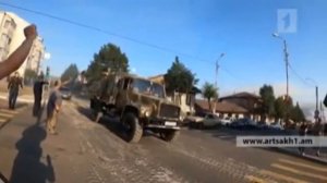 Нагорный Карабах  Следы обстрела Степанакерта 27 сентября 2020  Конфликт Азербай