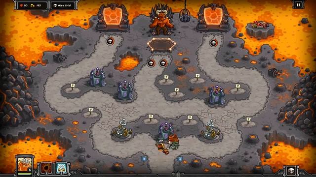 Kindom Rush прохождение самого сложного - последнего уровня на 3 звезды смотреть онлайн