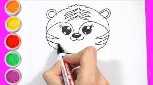 How to draw a tiger | Simple drawing for drawing | Как нарисовать тигра | Простой рисунок