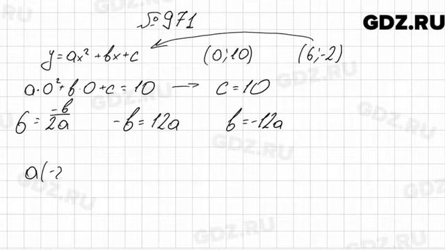 № 971 - Алгебра 9 класс Мерзляк смотреть онлайн
