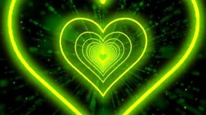 Heart Tunnel?Green Heart Background | Neon Heart Background Video | Wallpaper Heart [10 Hours]