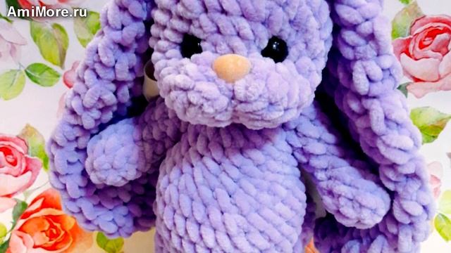 Амигуруми: схема Зайка Розочка. Игрушки вязаные крючком - Free crochet patterns. смотреть онлайн