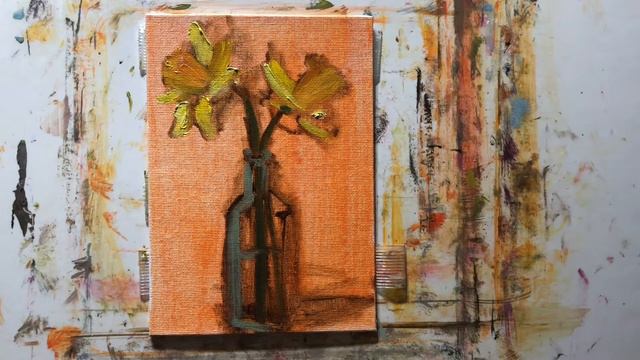 Oil Painting Instruction. Painting Daffodils смотреть онлайн