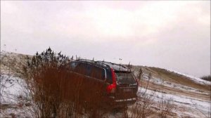 Volvo XC70 XC90 winter offroad. Volvo AWD uphill test. DDrive
