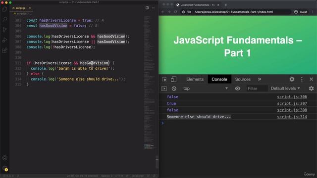 Logical Operators | JavaScript ? | Lecture 021