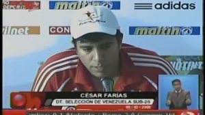 Cesar Farias en Rueda de Prensa.