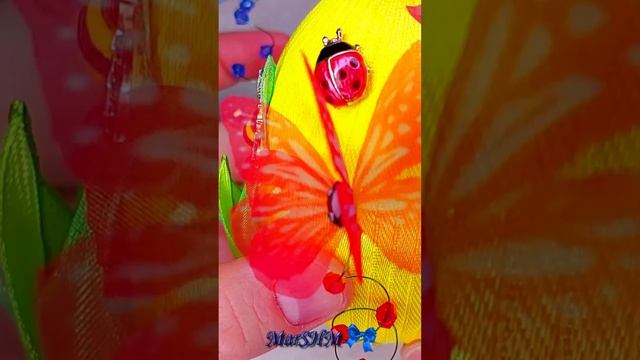 пасхальное яйцо канзаши #Shorts смотреть онлайн