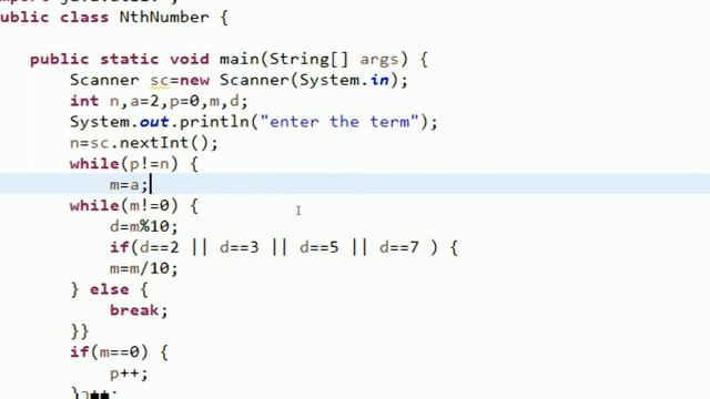 Nth number having prime digits in java смотреть онлайн