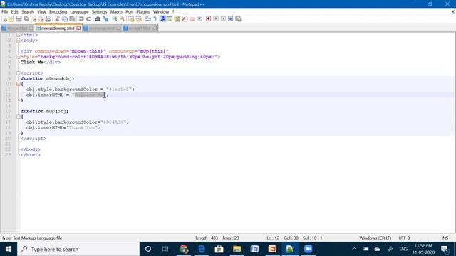 Event Handling in javascript||mouse events||onclick event||onsubmit event||events in javascript