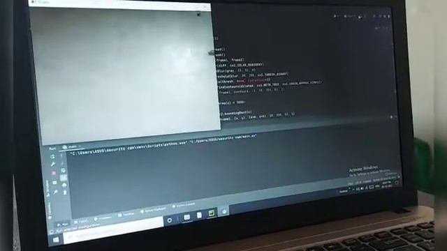 security camera program demo using python #security camera #python #opencvproject #coding