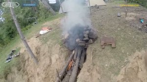 Спартак и Настя - #32 - Как построить баню в походе - Баня на рыбалке - Рыбалка мужиками