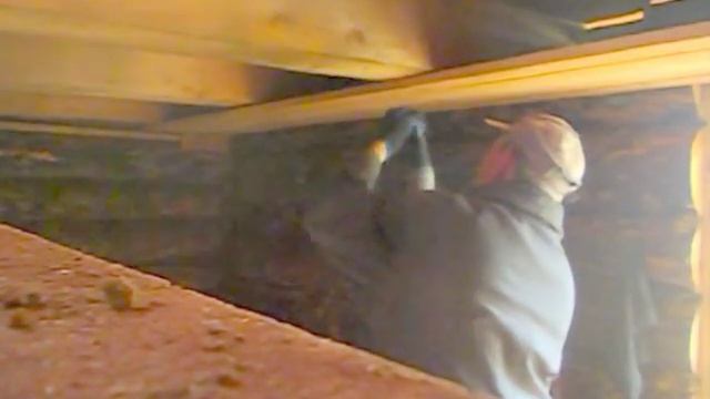 стройка дома. Черный потолок.Под утепление опилом. своими руками смотреть онлайн