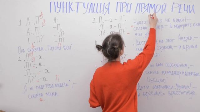 Пунктуация при прямои речи