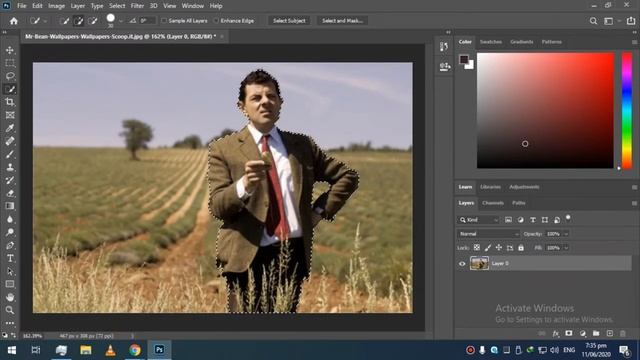 How to remove background in (Photoshop 2020) TAGALOG смотреть онлайн