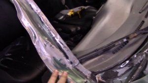 Chevrolet Lanos, повреждения, вытяжка, замена стойки.