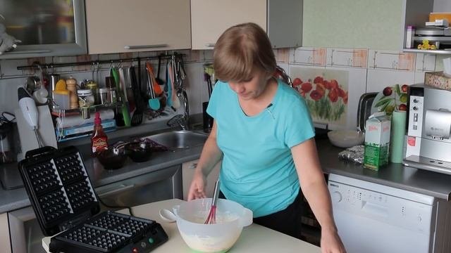 Вафли в вафельнице в  Jardeko 3в 1