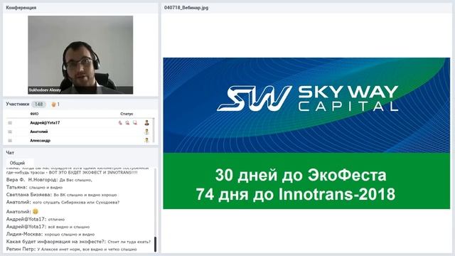 Вебинар от 04.07.2018. Общий расширенный технико-экономический вебинар. смотреть онлайн