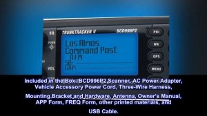 Uniden BCD996P2 Digital Mobile TrunkTracker V Scanner, 25,000 Dynamically Allocated Channels