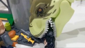 побег тираннозавра Рекса stop motion Lego
