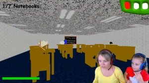 БАЛДИ БАСИКС игра прохождение летсплей с мамой