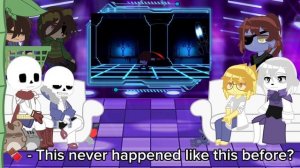 Undertale reacts to Chara vs Nightmare Sans | Credits in description
