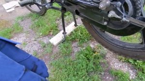 Смазка цепи на мопеде / мотоцикле аэрозольной смазкой (продолжение)