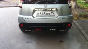 Ниссан Х-Трейл T-31 двойной выхлоп.MOV