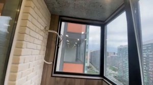 Балкон в стиле лофт ЖК Краски Лета от компании Ремспецстрой СПБ