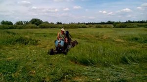 Самодельная косилка из мотороллера. Своими руками.