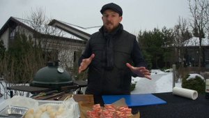 Гребешки в беконе в соусе Терияки на гриле BIG GREEN EGG