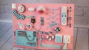 Бизиборд своими руками для мальчика и девочки