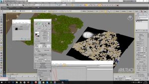 Озеленение в Forest Pack, функции расселения растений и работа с масками