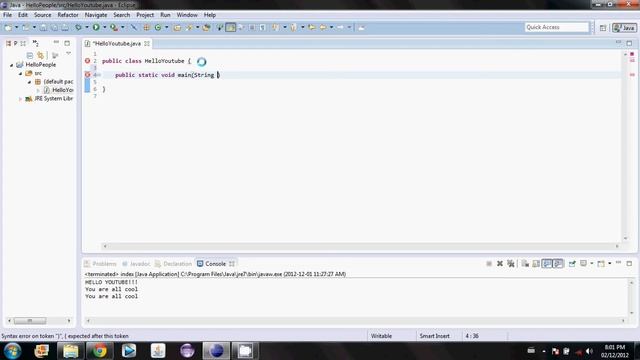 Java Tutorial - 3 - How to use Eclipse(old version) смотреть онлайн