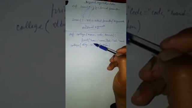 Keyword arguments in python