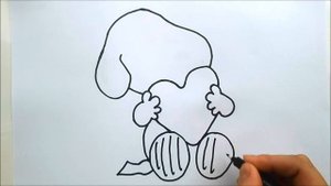 Как нарисовать Снупи - Snoopy