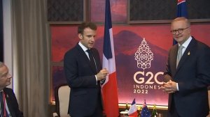 In Bali, France's Macron meets Australian PM Anthony Albanese | AFP