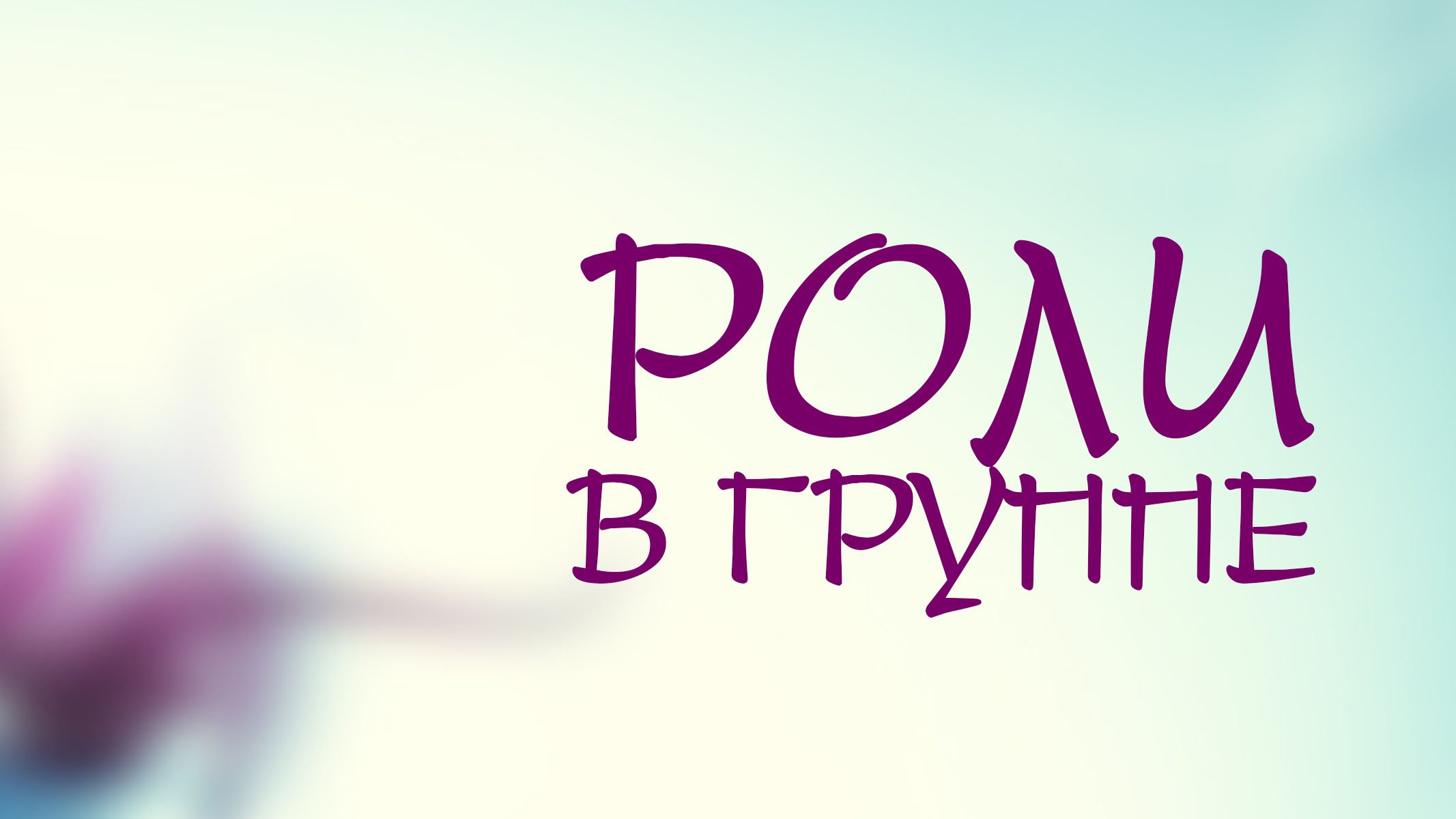 PT208 Rus 17. Душепопечительство в групповой работе. Роли в группе.