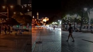 Айя София. Стамбул. Призыв к намазу. муэдзины поют