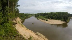 Енисейский район, р. Кемь, в окрестностях оз. Монастырское, Крутой яр. Сплав 2-4 июля 2021
