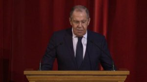 С.Лавров на торжественном заседании по случаю 90-летия Дипломатической академии МИД России
