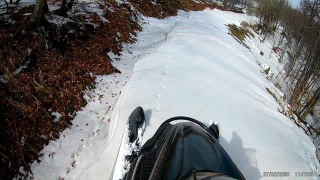 Yamaha rs viking 1000, driving downhill over the extreme snowdriftes, Crni Vrh, Juzni Kucaj смотреть онлайн