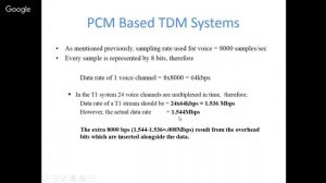 T-1 Digital Carrier System for TDM