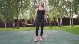 Exercising In A Park Stock Video