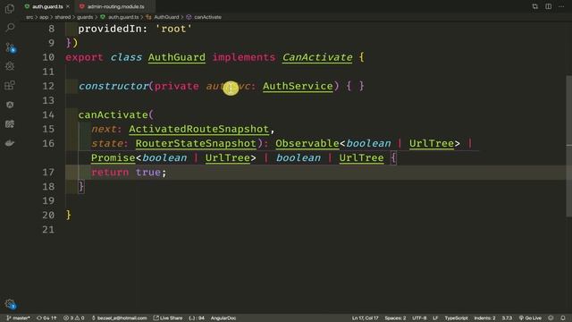 Angular 8 Guard tutorial (protegiendo rutas) - 17 смотреть онлайн