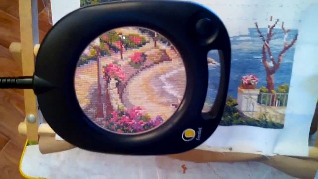 Супер Лупа для вышивки//Вид на озеро//Отчет "Южный берег" от Алисы и готовые Крокусы смотреть онлайн